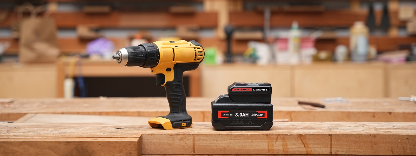 CEENR 8.0Ah Battery (with Lishen 21700 Cells) for DeWalt 20V Max | Replacement Model DCB200