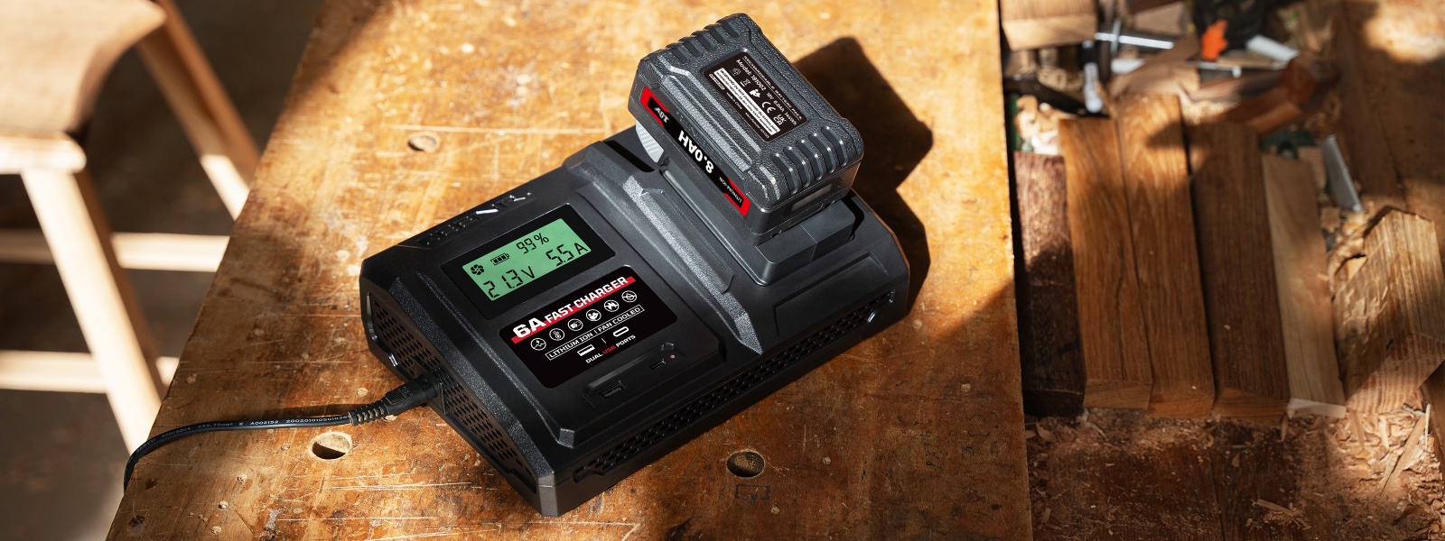 6 Amp Fast Charger for Milwaukee 18V Lithium-Ion Battery Pack