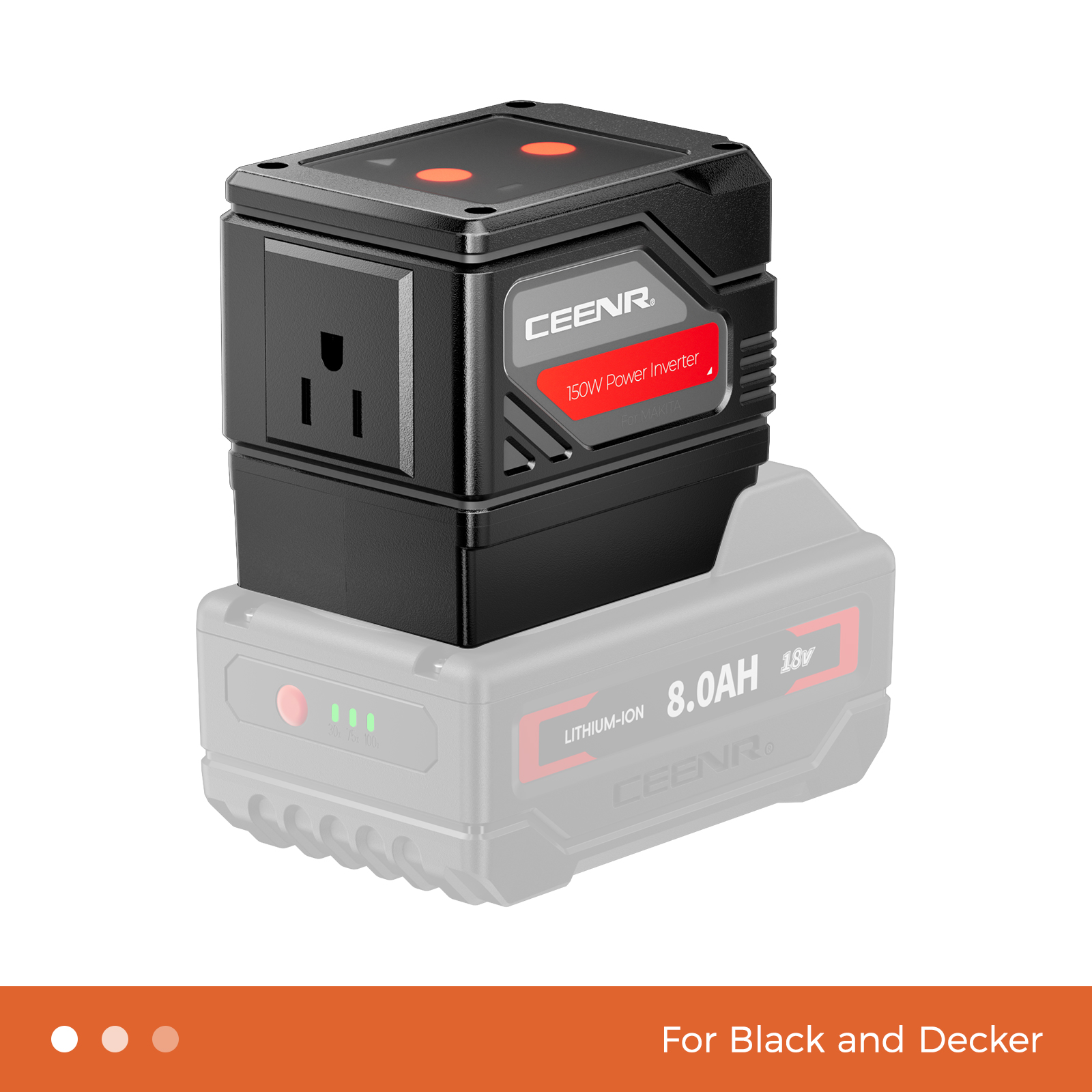 CEENR 150W Inverter For BLACK+DECKER 20V
